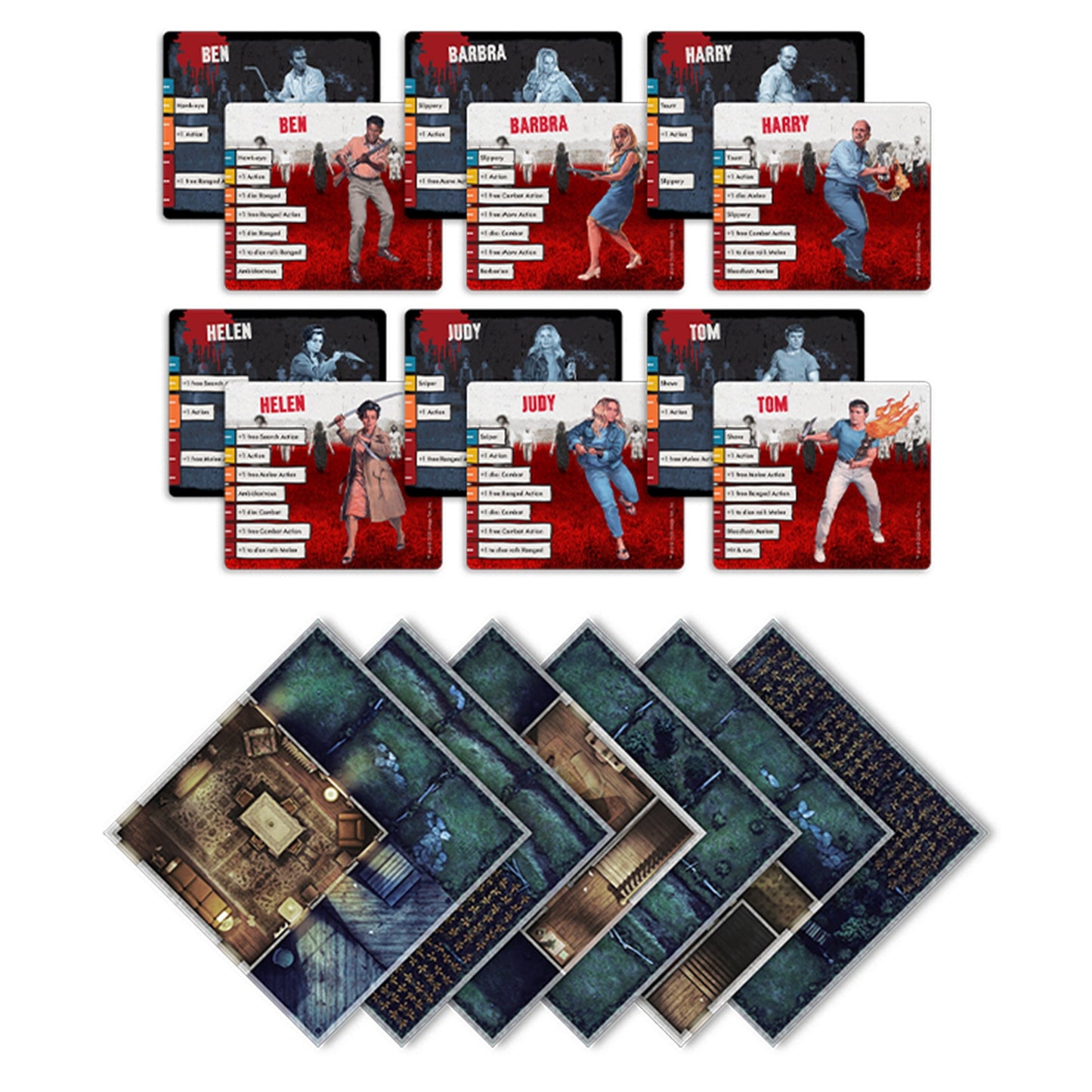 Zombicide Night of the Living Dead Board Game - Trò Chơi Bàn Cờ Hợp Tác Sinh Tồn Zombie - CMON