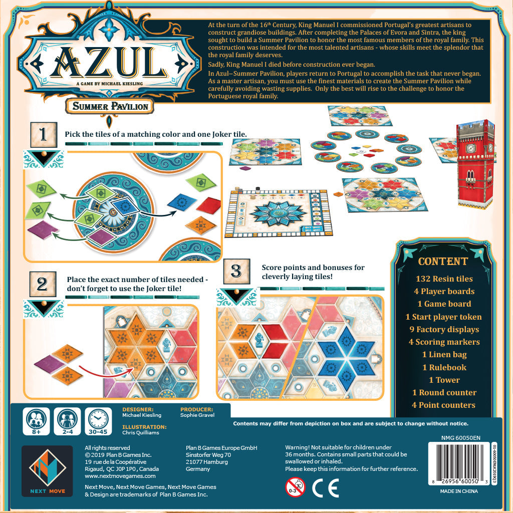 Azul Summer Pavilion - Trò chơi xếp gạch chiến thuật - Asmodee