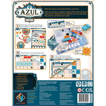 Azul Mini Board Game - Trò chơi chiến thuật xếp gạch bản thu nhỏ - Next Move Games
