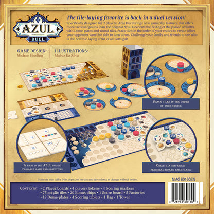 Azul Duel Board Game - Trò chơi xếp gạch đối kháng 2 người - Next Move Games