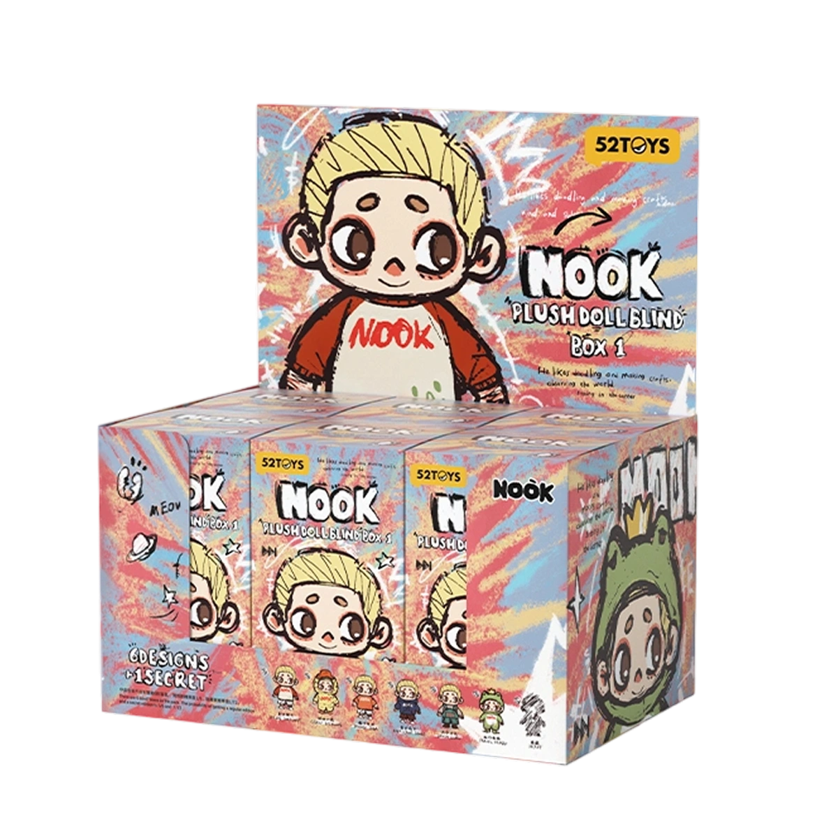 NOOK PLUSH DOLL BLIND BOX - Mô hình Búp bê bông Art Toy - 52TOYS