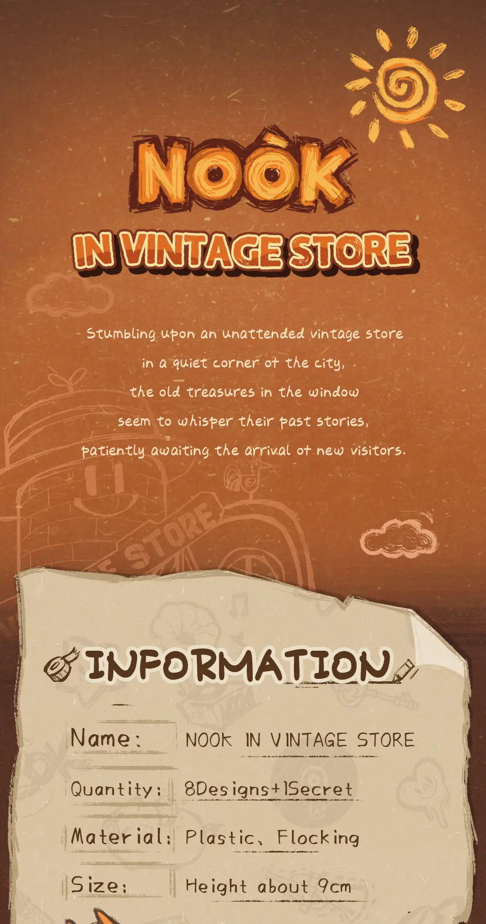 NOOK IN VINTAGE STORE - Mô hình Blind Box Art Toy - 52TOYS