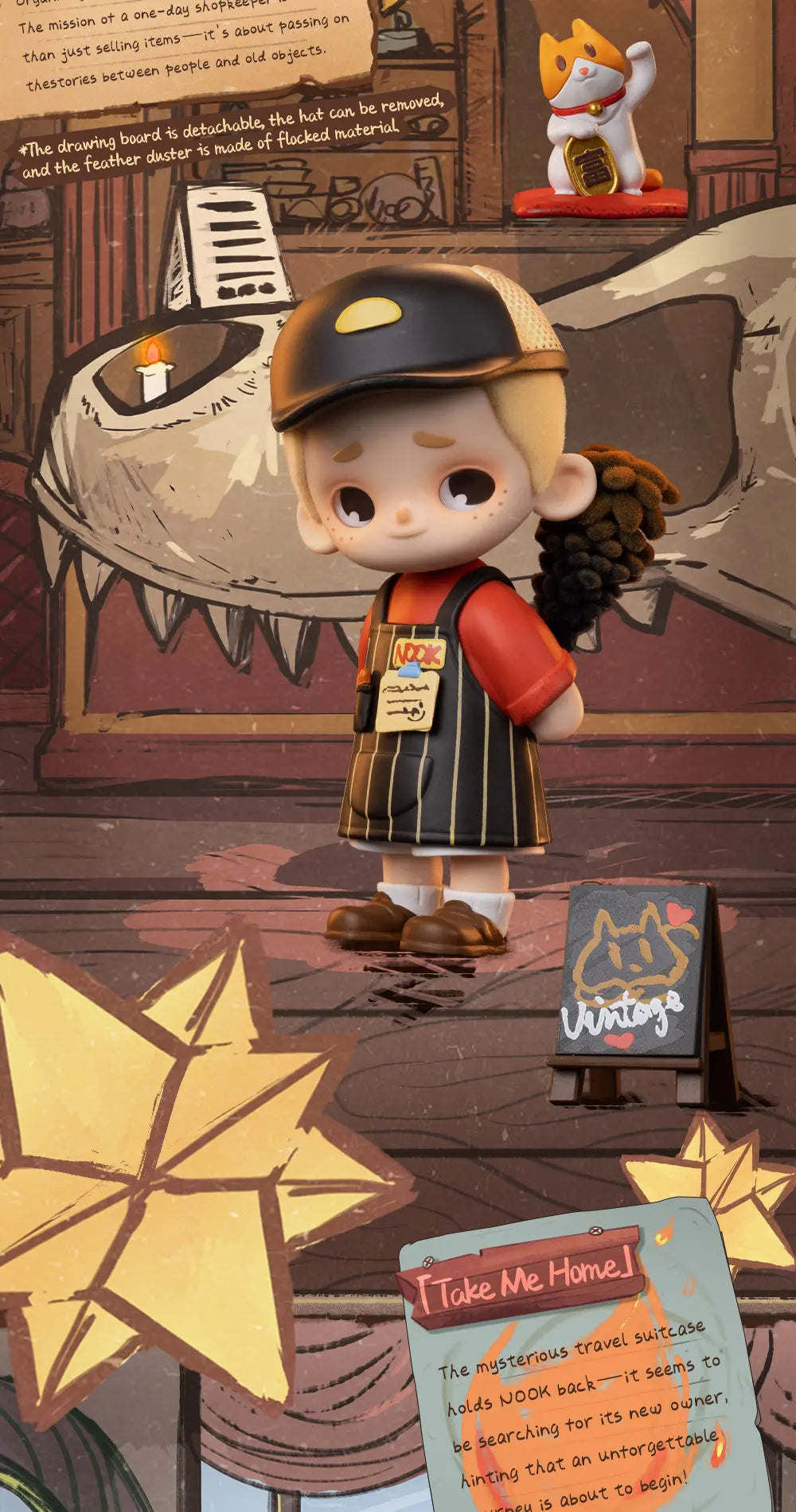 NOOK IN VINTAGE STORE - Mô hình Blind Box Art Toy - 52TOYS