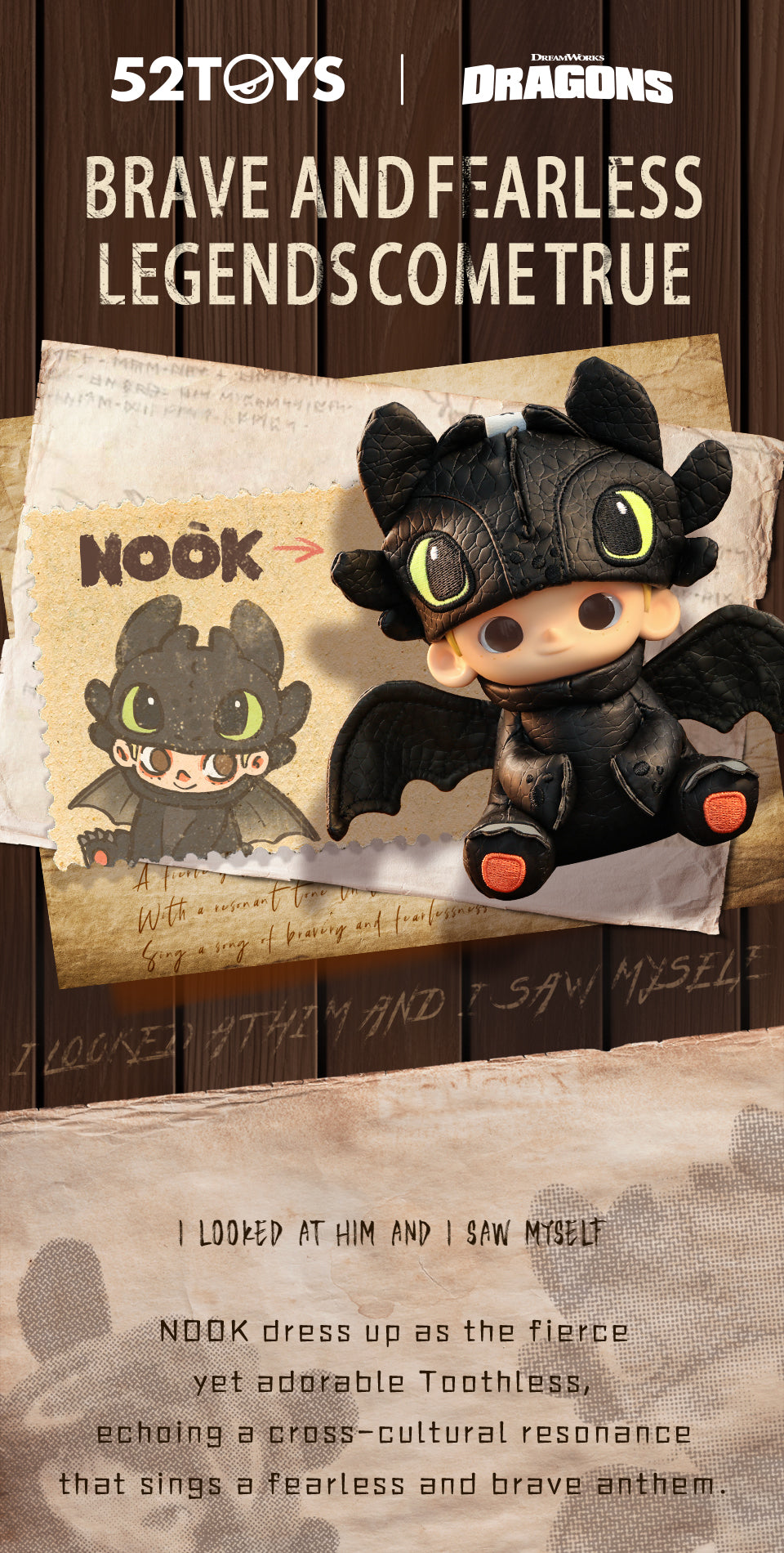NOOK & TOOTHLESS LIMITED EDITION PLUSH TOY - Thú nhồi bông bản giới hạn - 52TOYS