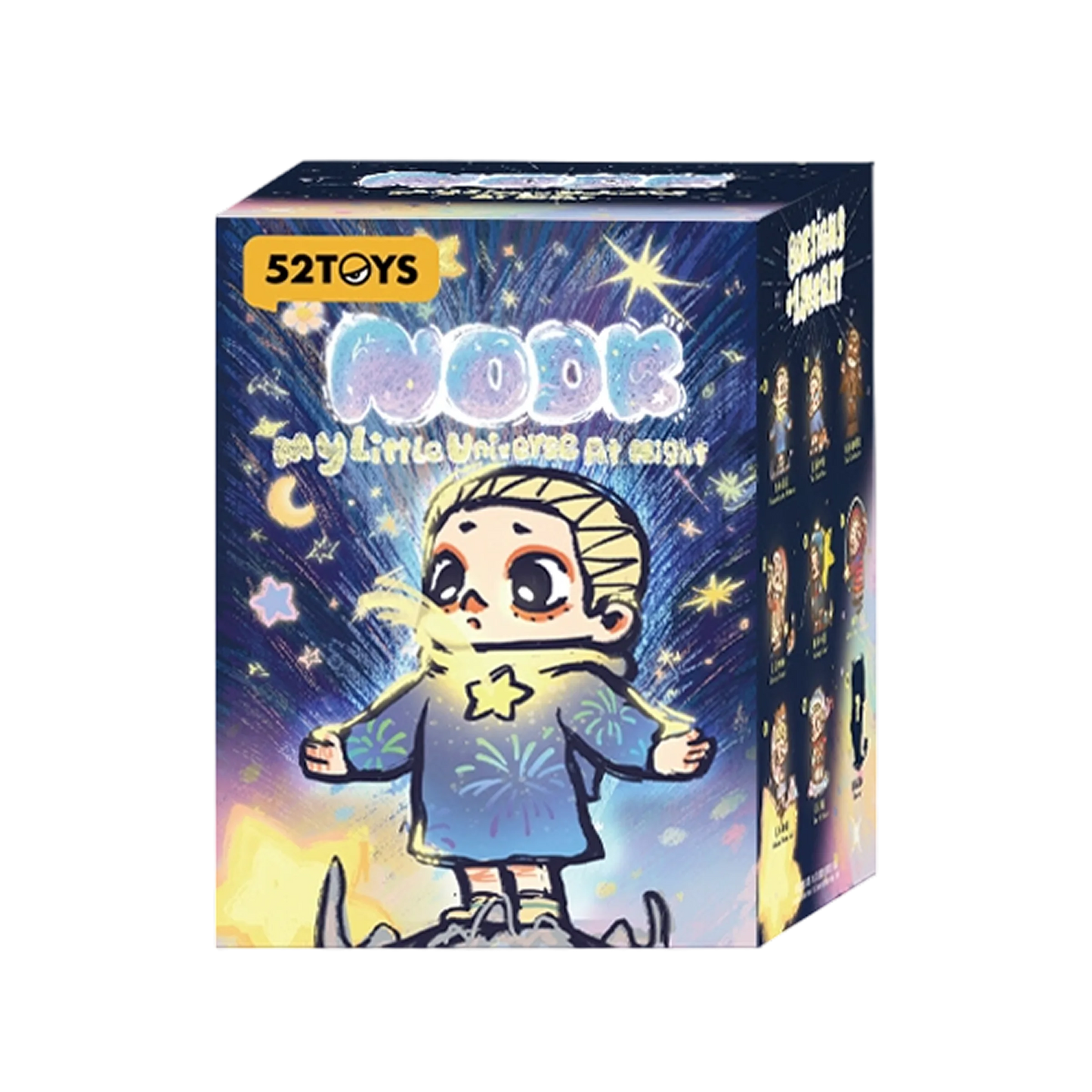 NOOK MY LITTLE UNIVERSE AT NIGHT - Mô hình Blind Box Art Toy Phủ Nhung - 52TOYS