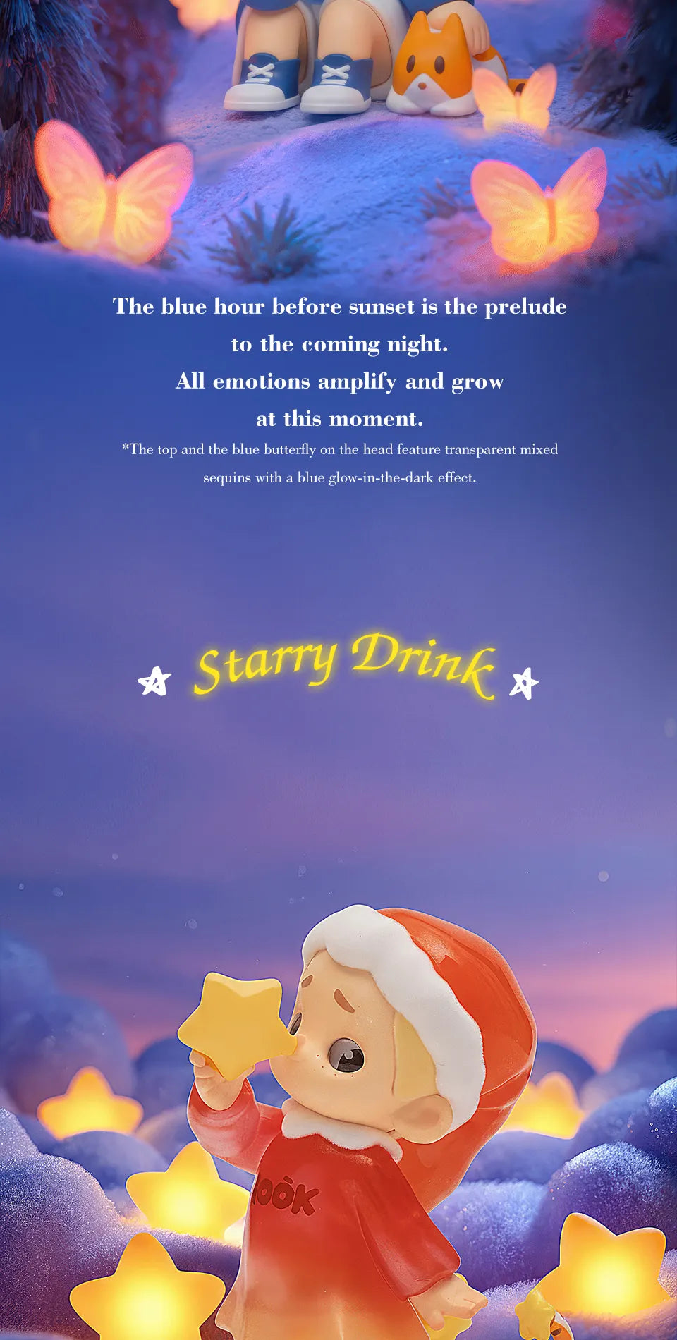 NOOK MY LITTLE UNIVERSE AT NIGHT - Mô hình Blind Box Art Toy Phủ Nhung - 52TOYS