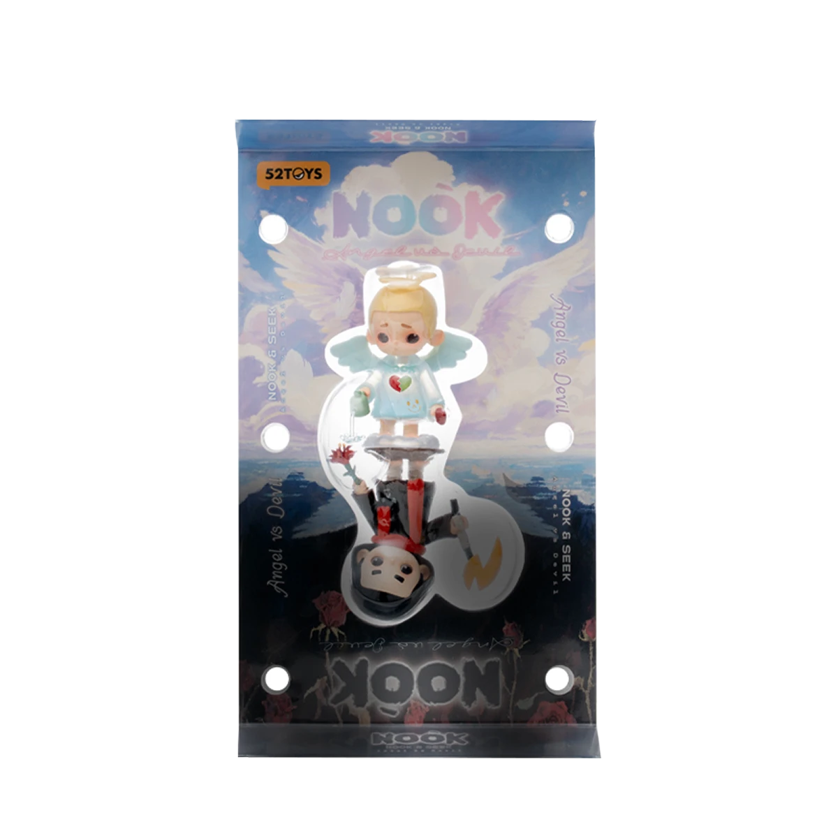 NOOK & SEEK – ANGEL VS DEVIL 100% LIMITED EDITION - Mô hình Art Toy - 52TOYS
