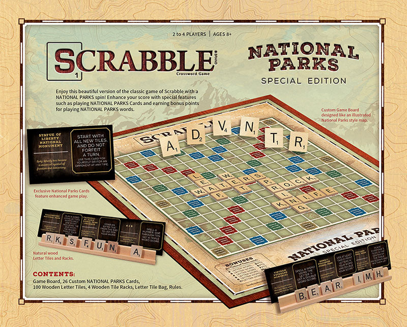 SCRABBLE®: National Parks - Trò chơi ghép chữ chủ đề Công viên quốc gia - The Op Games