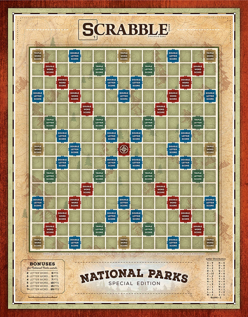 SCRABBLE®: National Parks - Trò chơi ghép chữ chủ đề Công viên quốc gia - The Op Games