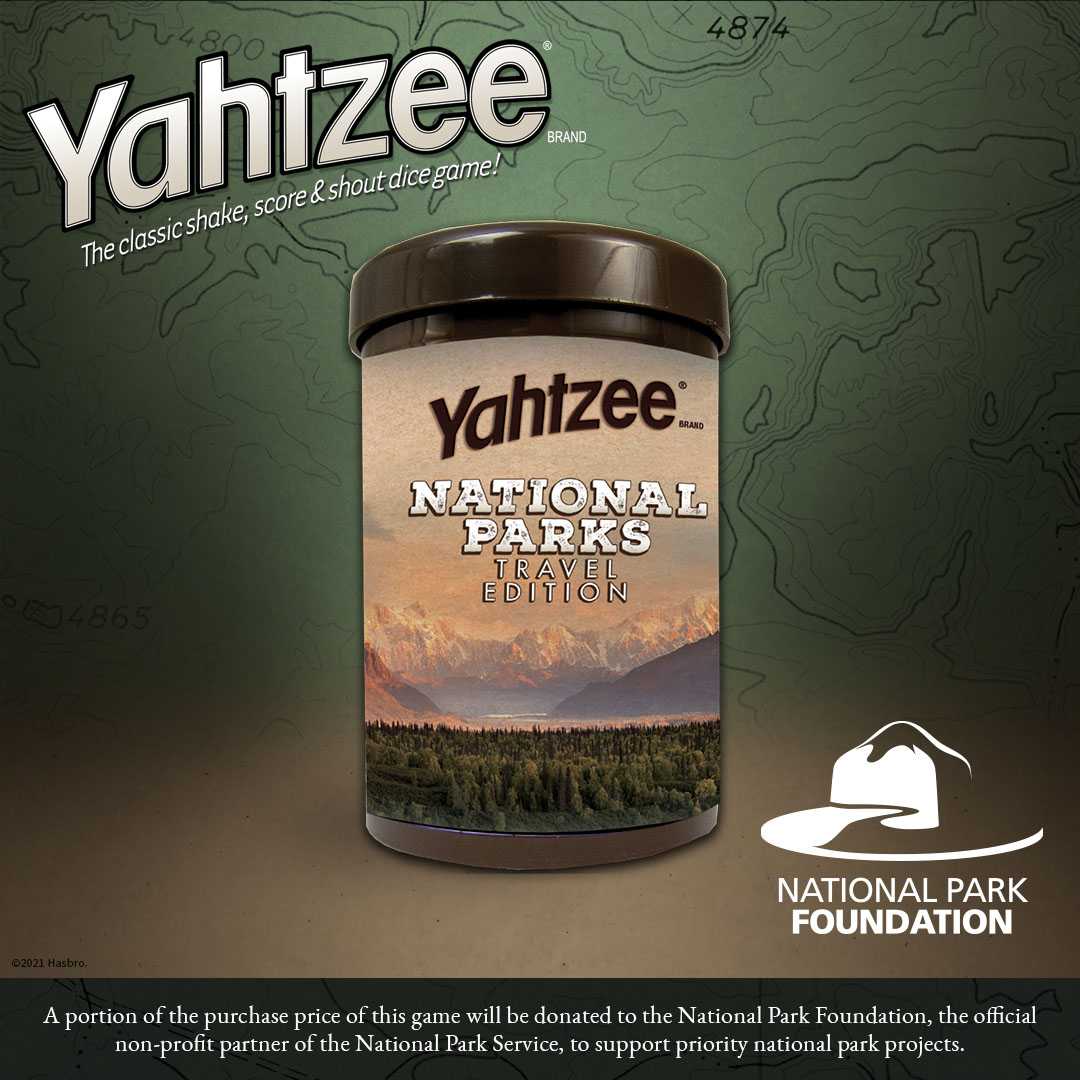 YAHTZEE®: National Parks Edition - Trò chơi xúc xắc chủ đề Công viên Quốc gia - The Op Games