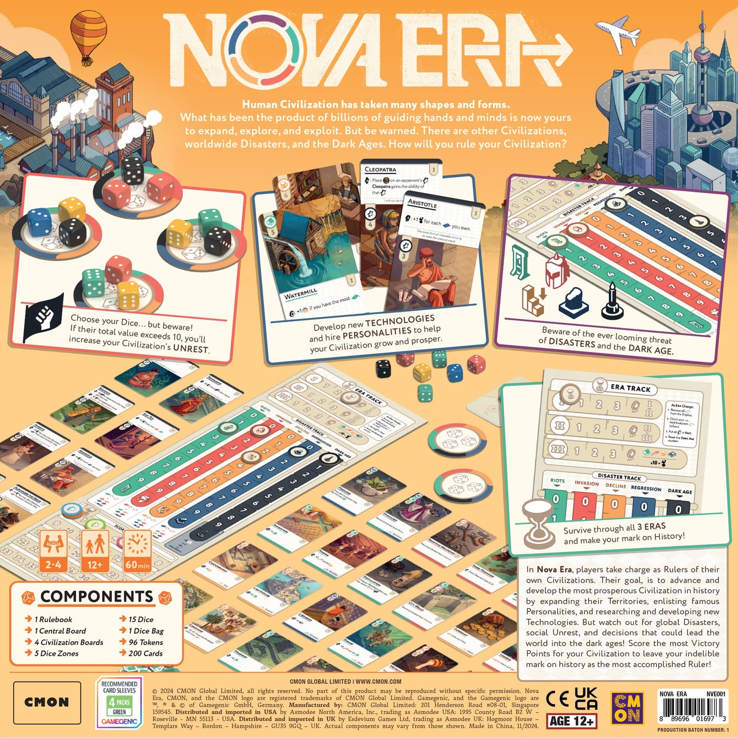 Nova Era Board Game - Trò Chơi Xây Dựng Văn Minh - CMON