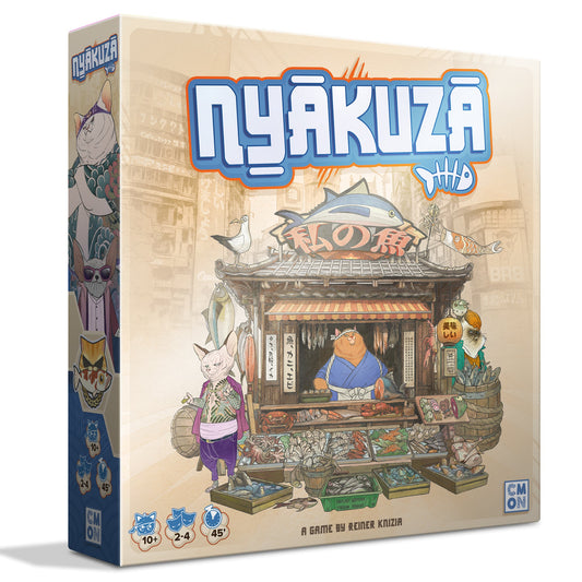 Nyakuza Board Game - Trò Chơi Chiến Thuật Quản Lý Gia Tộc Mèo - CMON