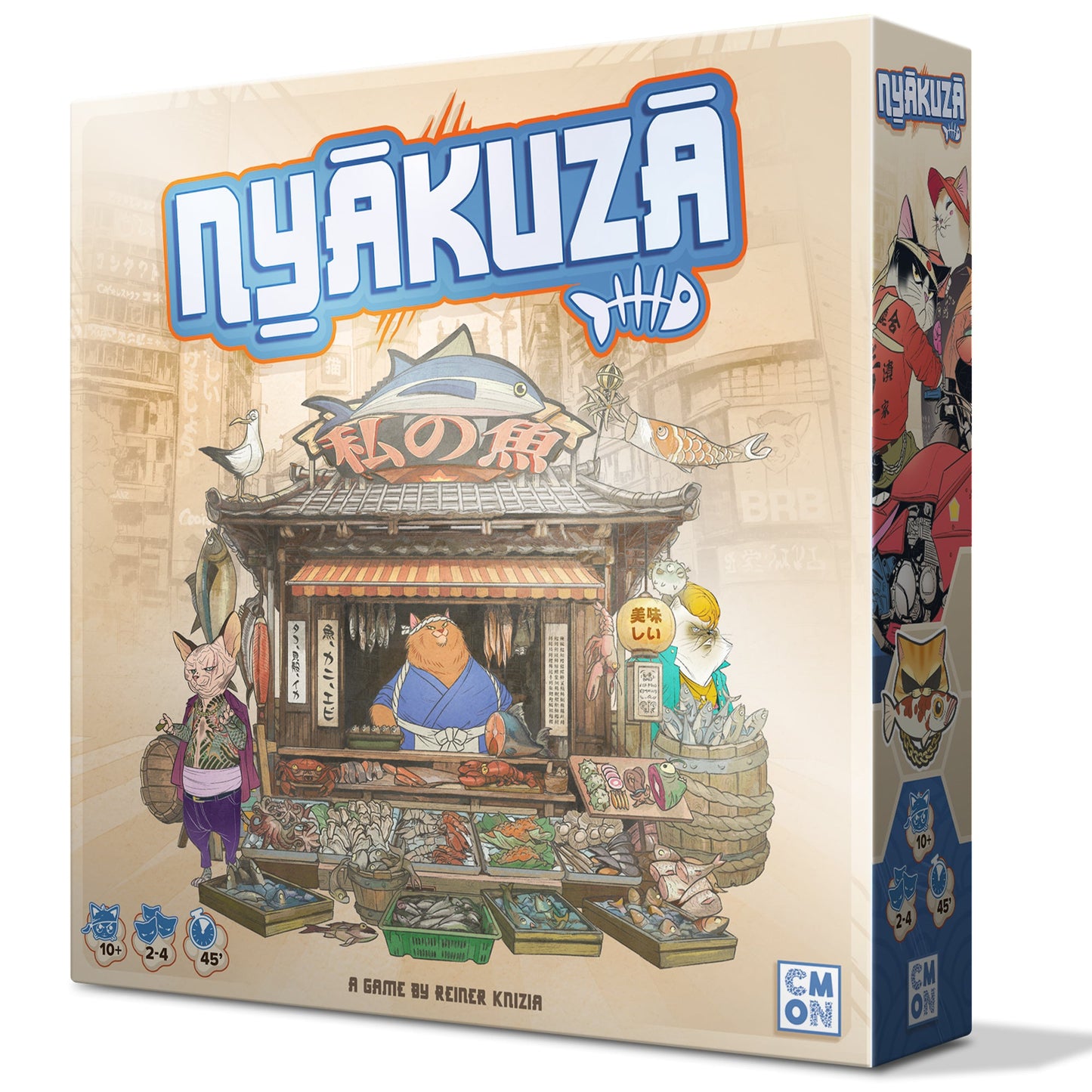 Nyakuza Board Game - Trò Chơi Chiến Thuật Quản Lý Gia Tộc Mèo - CMON