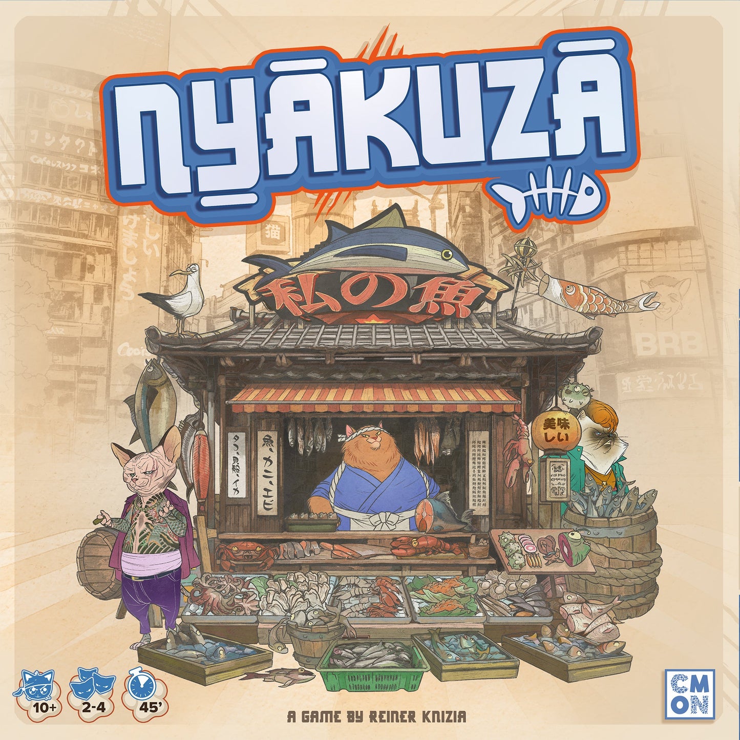 Nyakuza Board Game - Trò Chơi Chiến Thuật Quản Lý Gia Tộc Mèo - CMON