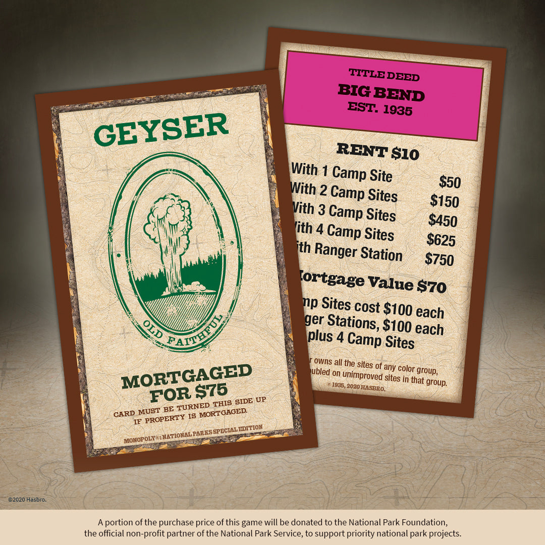 MONOPOLY®: National Parks Edition - Trò chơi cờ tỷ phú phiên bản Công viên Quốc gia - The Op Games
