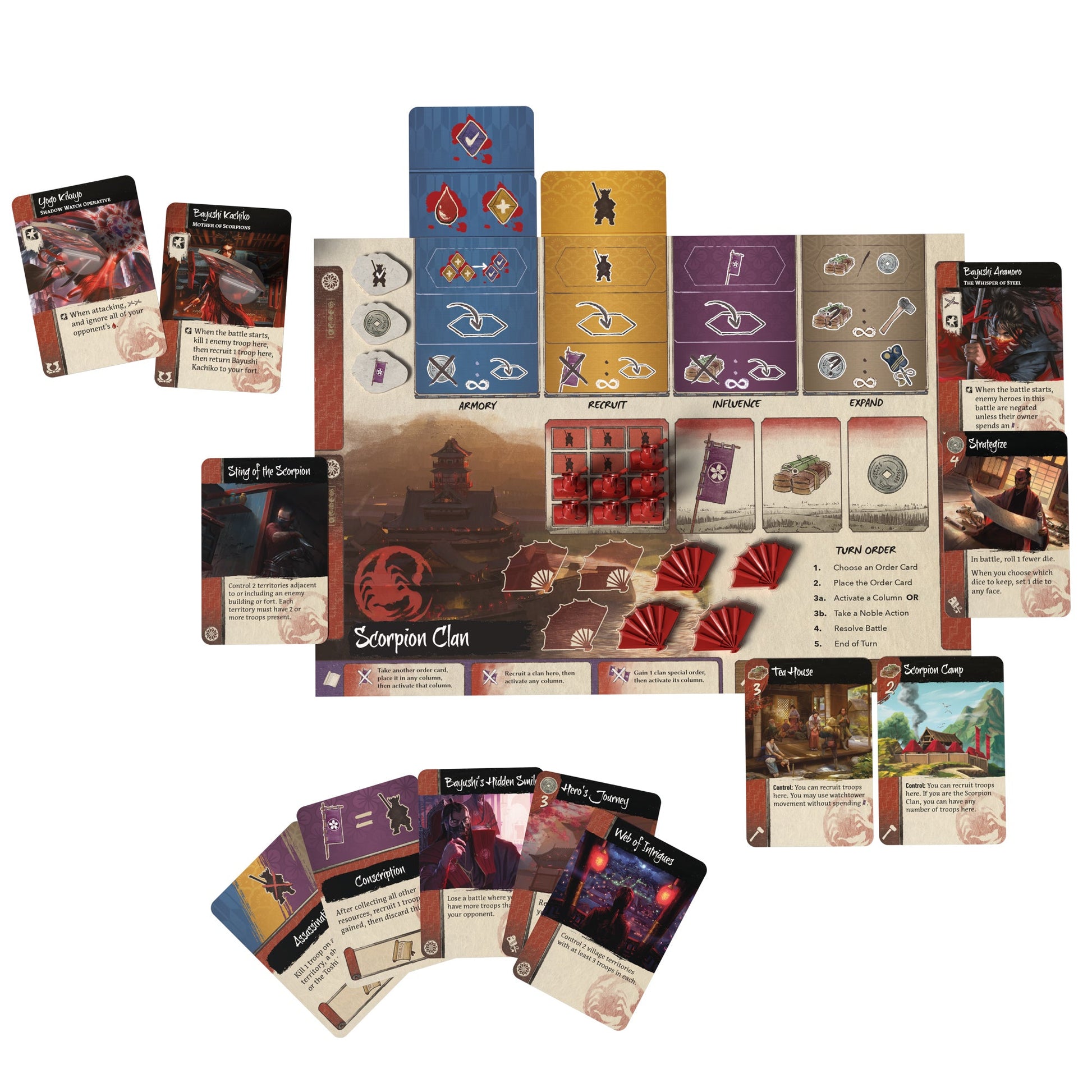 Gunsen: The Battle for Toshi Ranbo Board Game