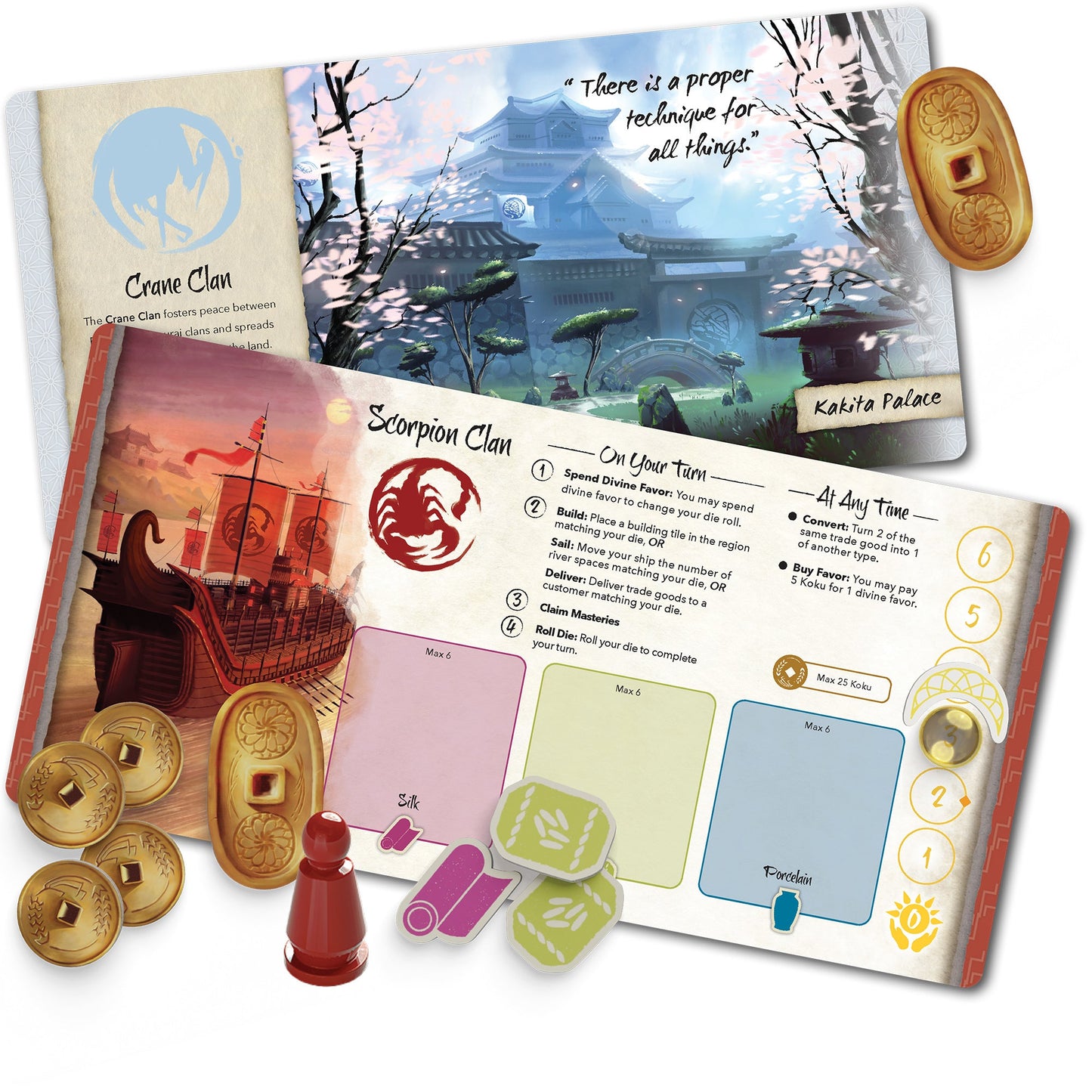 River of Gold - Board Game Chiến Thuật Xây Dựng Đế Chế Rokugan