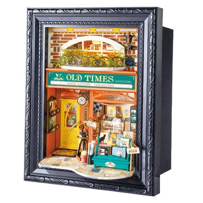 Rolife Old Times Bookstore 3D Wooden Puzzle DP004 - Mô Hình Gỗ 3D Tiệm Sách Cổ Điển - Rolife