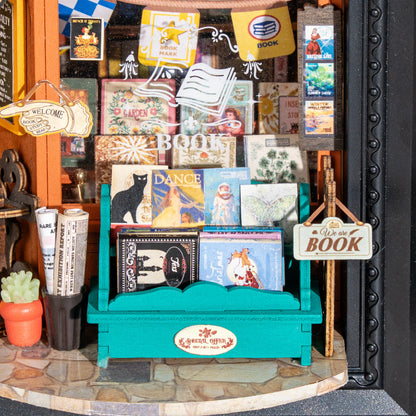 Rolife Old Times Bookstore 3D Wooden Puzzle DP004 - Mô Hình Gỗ 3D Tiệm Sách Cổ Điển - Rolife