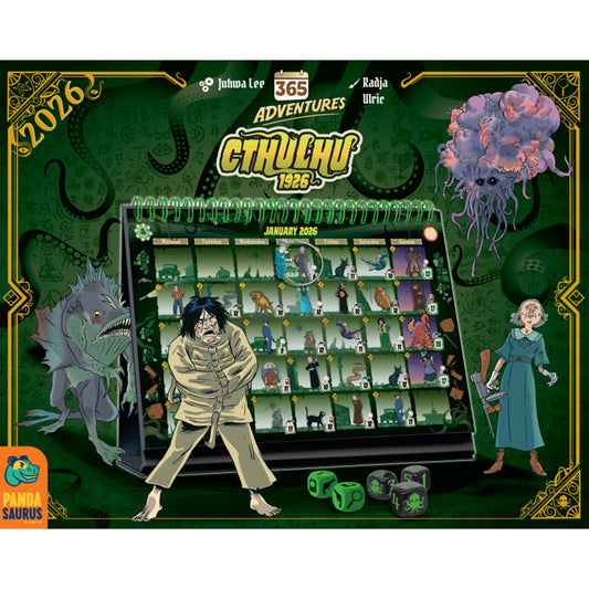 365 Adventures: Cthulhu 1926 (2026) Calendar - Board game phiêu lưu solo & Lịch để bàn - Pandasaurus
