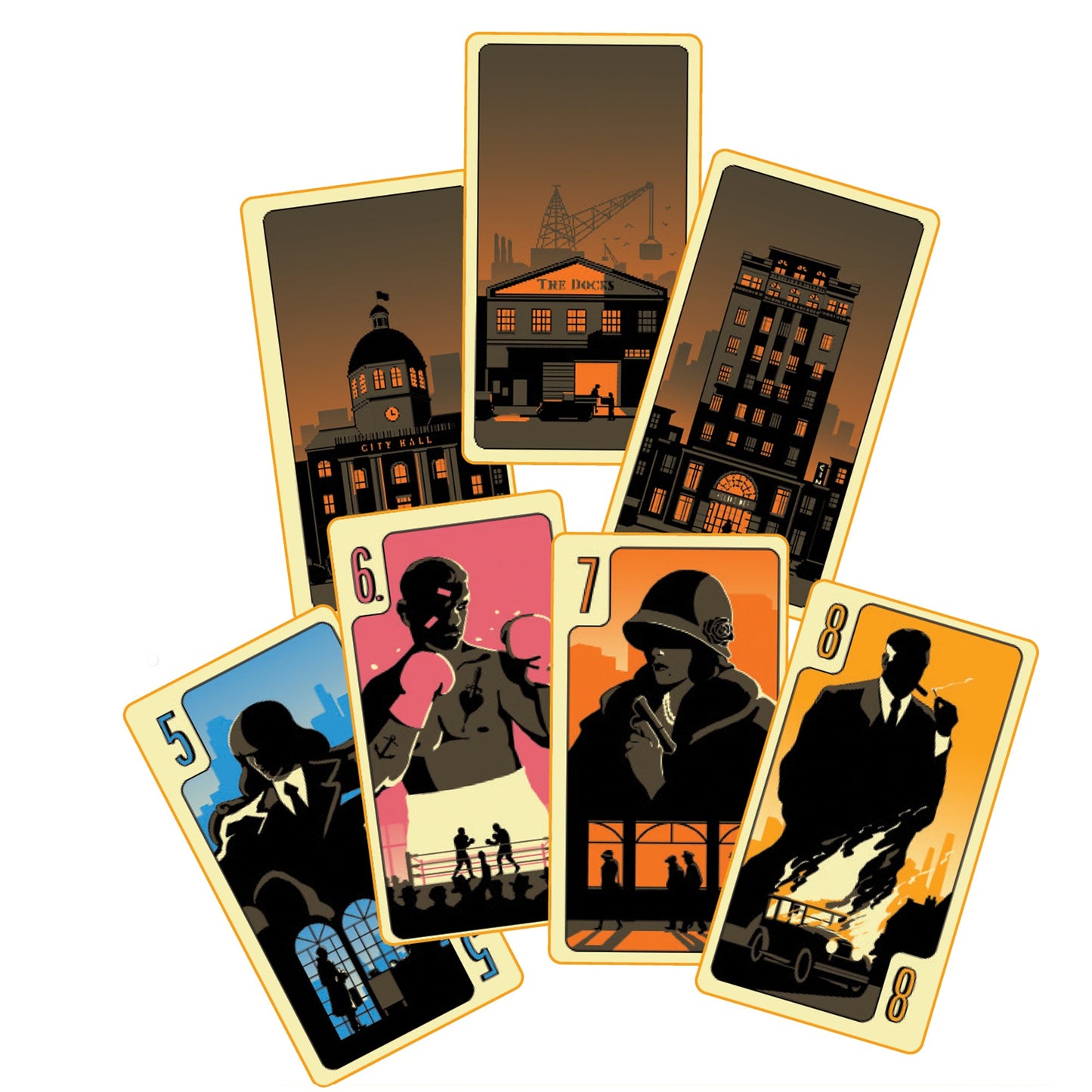 District Noir Card Game - Trò chơi thẻ bài chiến thuật - Pandasaurus