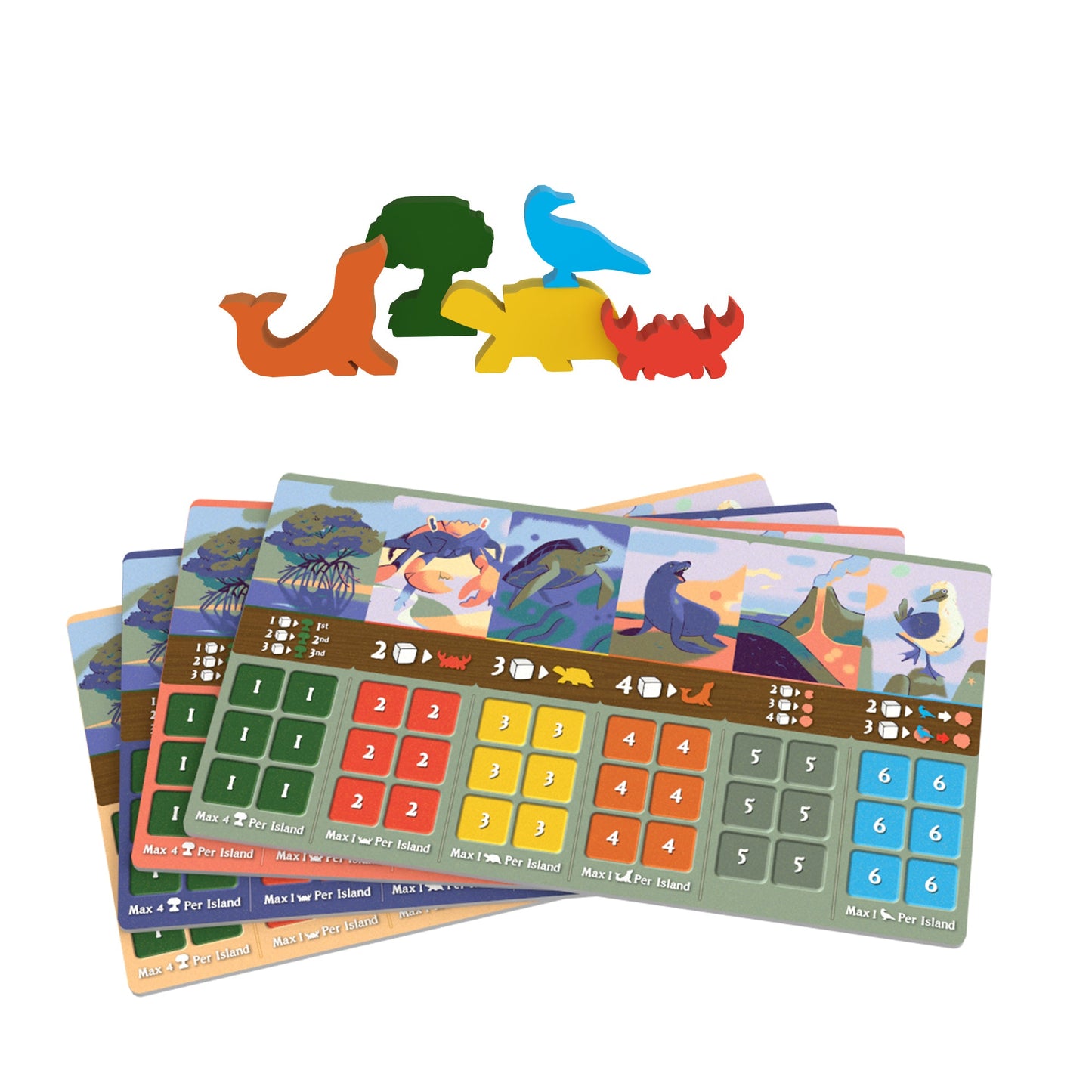 Emerge Board Game - Trò chơi bàn cờ chiến thuật xây dựng hệ sinh thái 3D - Pandasaurus