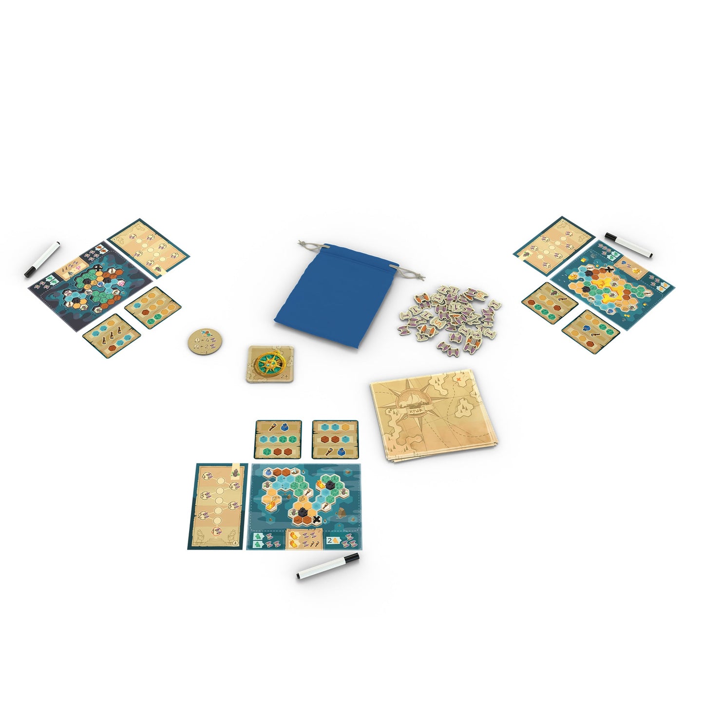 Rivages Board Game - Trò Chơi Chiến Thuật Thám Hiểm Quần Đảo - Pandasaurus