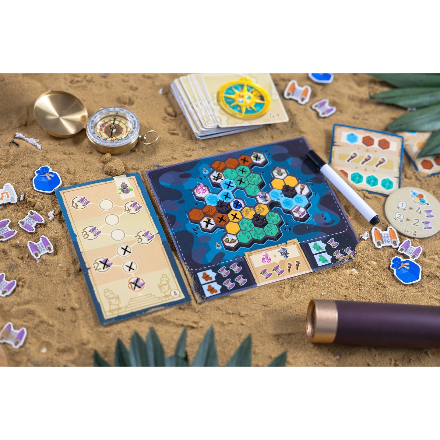 Rivages Board Game - Trò Chơi Chiến Thuật Thám Hiểm Quần Đảo - Pandasaurus