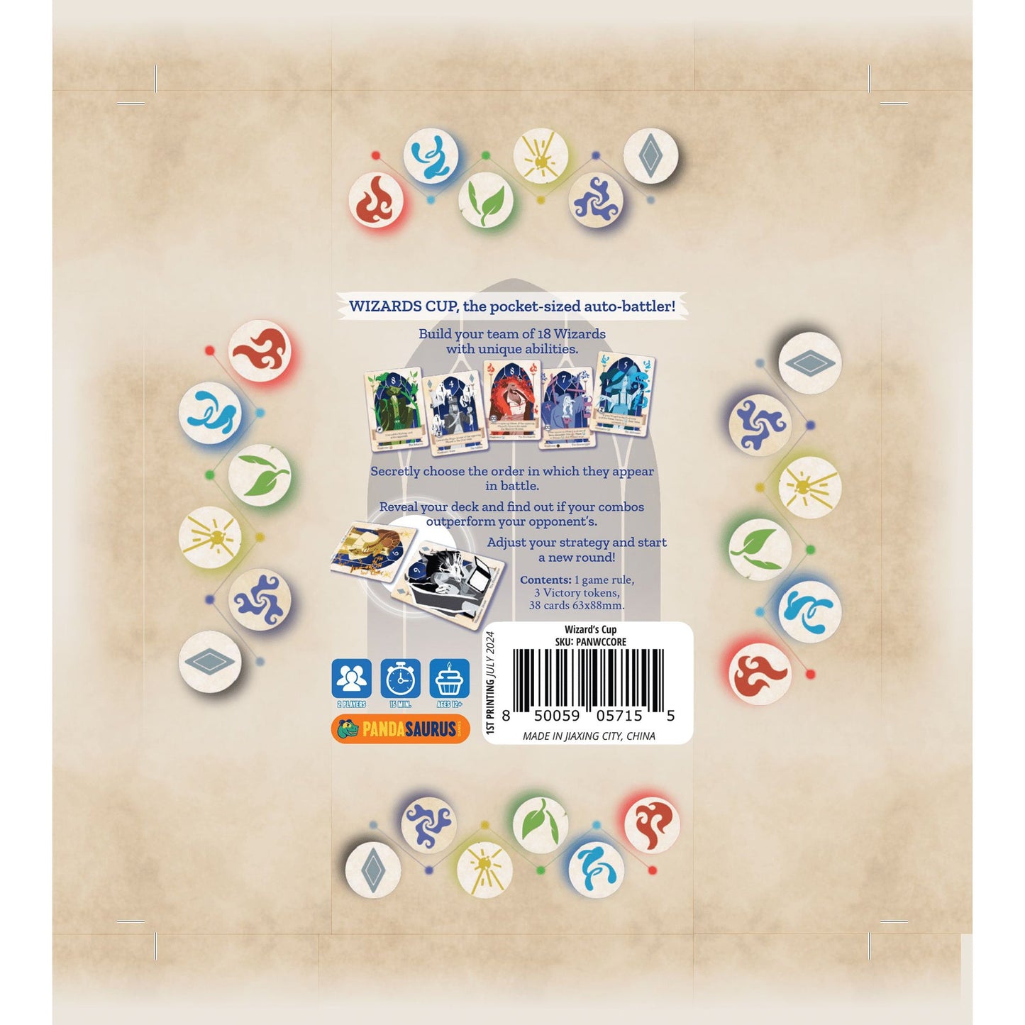 Wizards Cup Board Game - Board Game Thẻ Bài Chiến Thuật - Pandasaurus