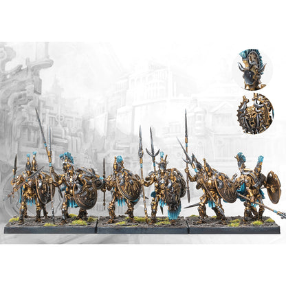Conquest Miniatures Game: City States - Clockwork Hoplites - Mô hình bộ binh hạng nặng - Para Bellum