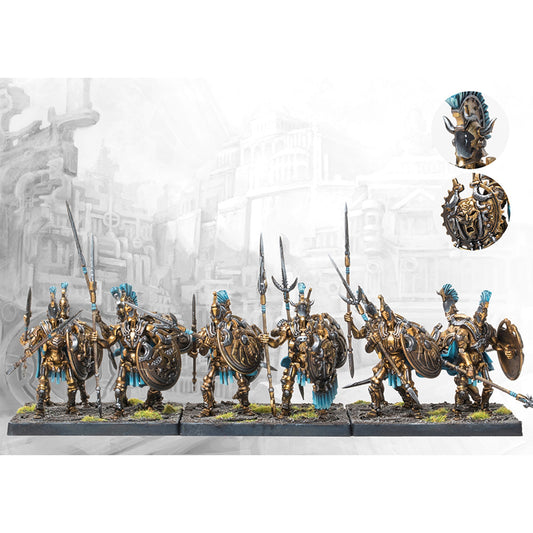 Conquest Miniatures Game: City States - Clockwork Hoplites - Mô hình bộ binh hạng nặng - Para Bellum