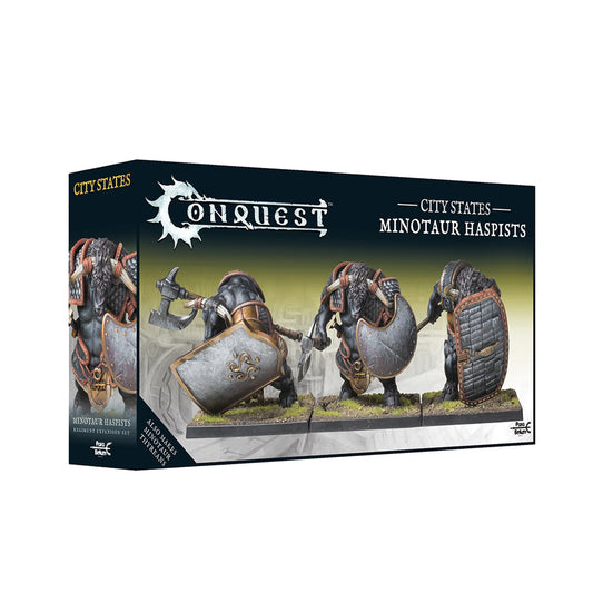 Conquest Miniatures Game - City States: Minotaur Haspists - Mô hình Miniature bộ binh - Para Bellum