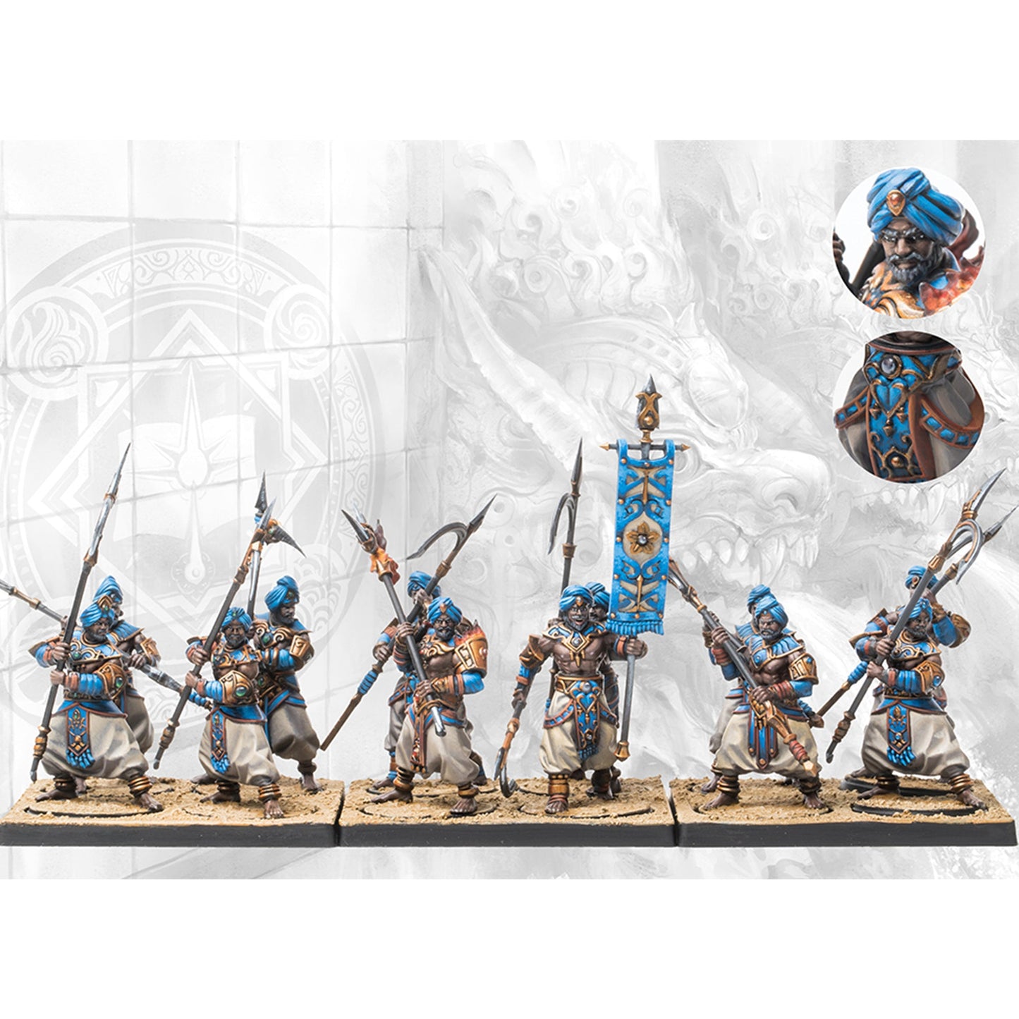 Conquest: Sorcerer Kings - Mahabharati Initiates - Bộ Mô Hình Chiến Thuật Para Bellum - Hình ảnh sản phẩm
