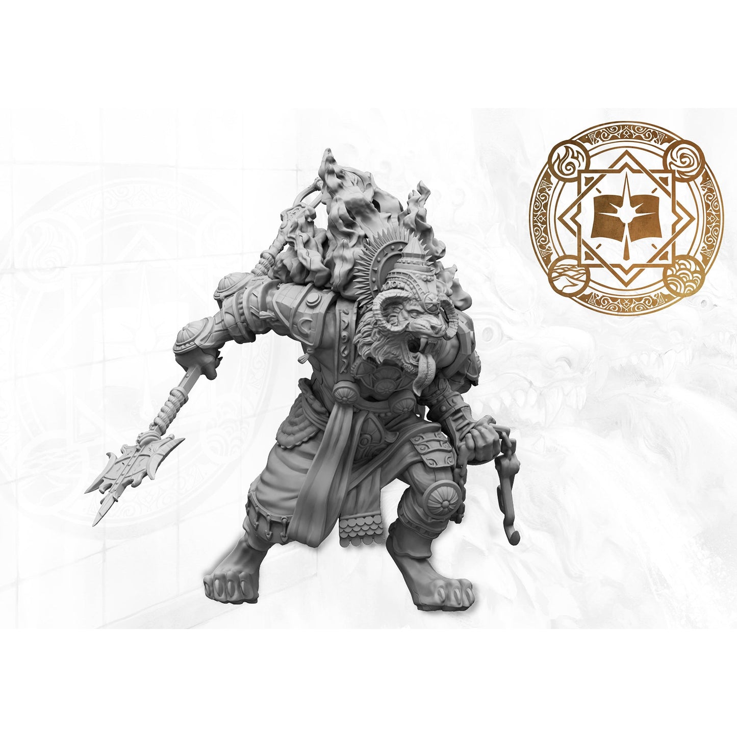 Conquest Miniatures Sorcerer Kings: Rakshasa Ravanar - Mô Hình Chiến Thuật - Para Bellum