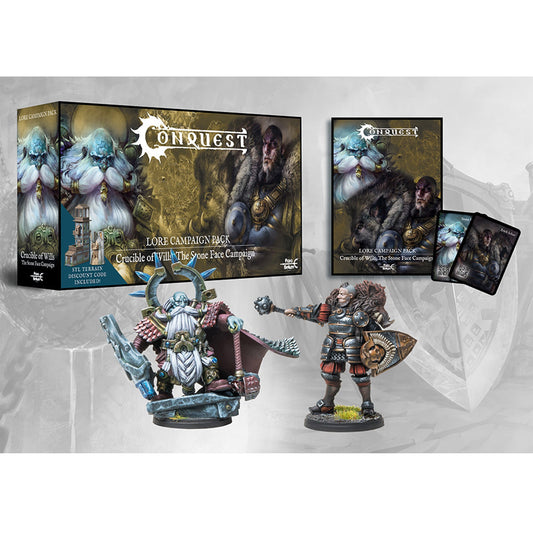 Lore Campaign Pack - Crucible of Wills: The Stone Face Campaign - Bộ Chiến Dịch Miniature Conquest - Para Bellum