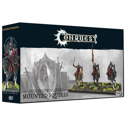 Conquest Miniatures Game - Hundred Kingdoms: Mounted Squires - Mô Hình Kỵ Binh Hiến Binh - Para Bellum