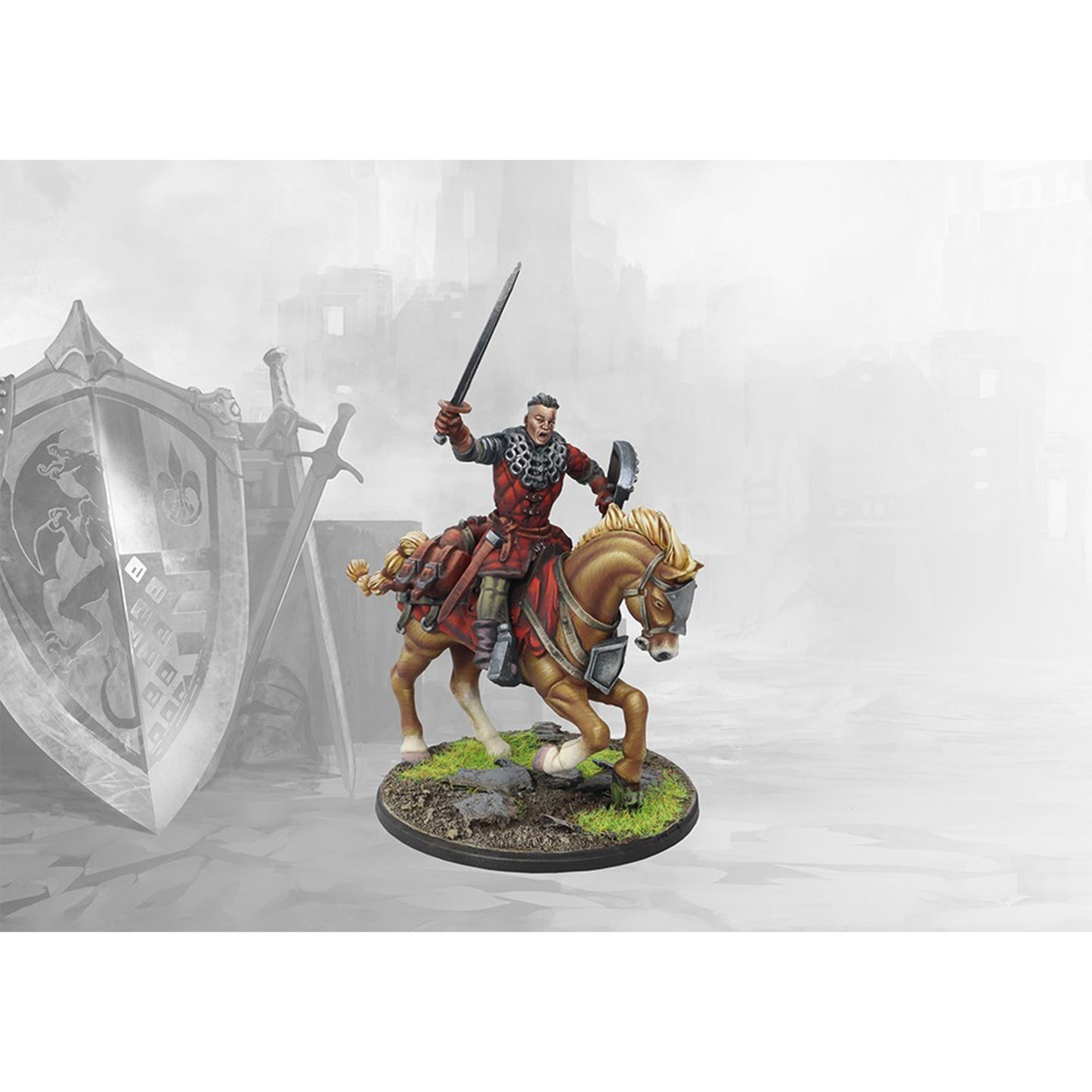 Conquest Miniatures Game - Hundred Kingdoms: Mounted Squires - Mô Hình Kỵ Binh Hiến Binh - Para Bellum