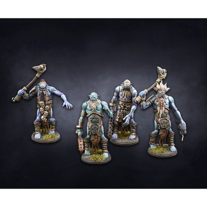 Conquest Miniatures Game - Nords: Trolls - Mô Hình Chiến Thuật Sa Bàn Para Bellum