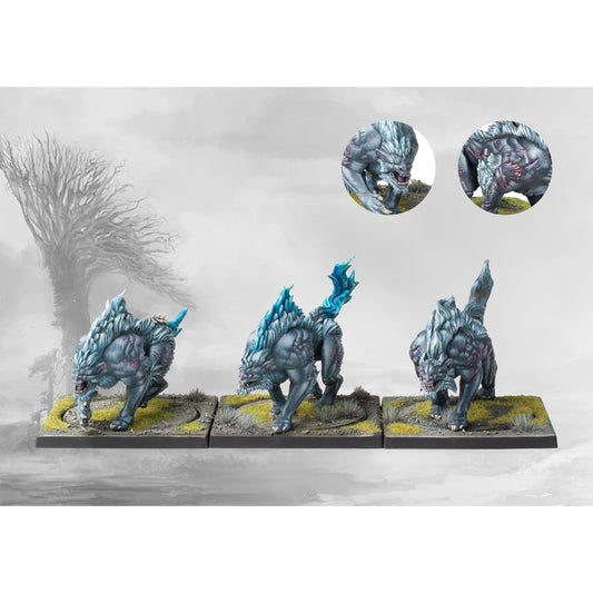 Conquest Miniatures Game - Nords: Fenr Beastpack Wargs - Mô Hình Chiến Thuật Sa Bàn - Para Bellum