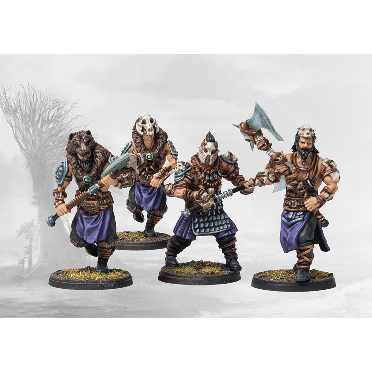 Conquest Miniatures Game - Nords: Bearsarks - Bộ Mô Hình Chiến Thuật - Para Bellum