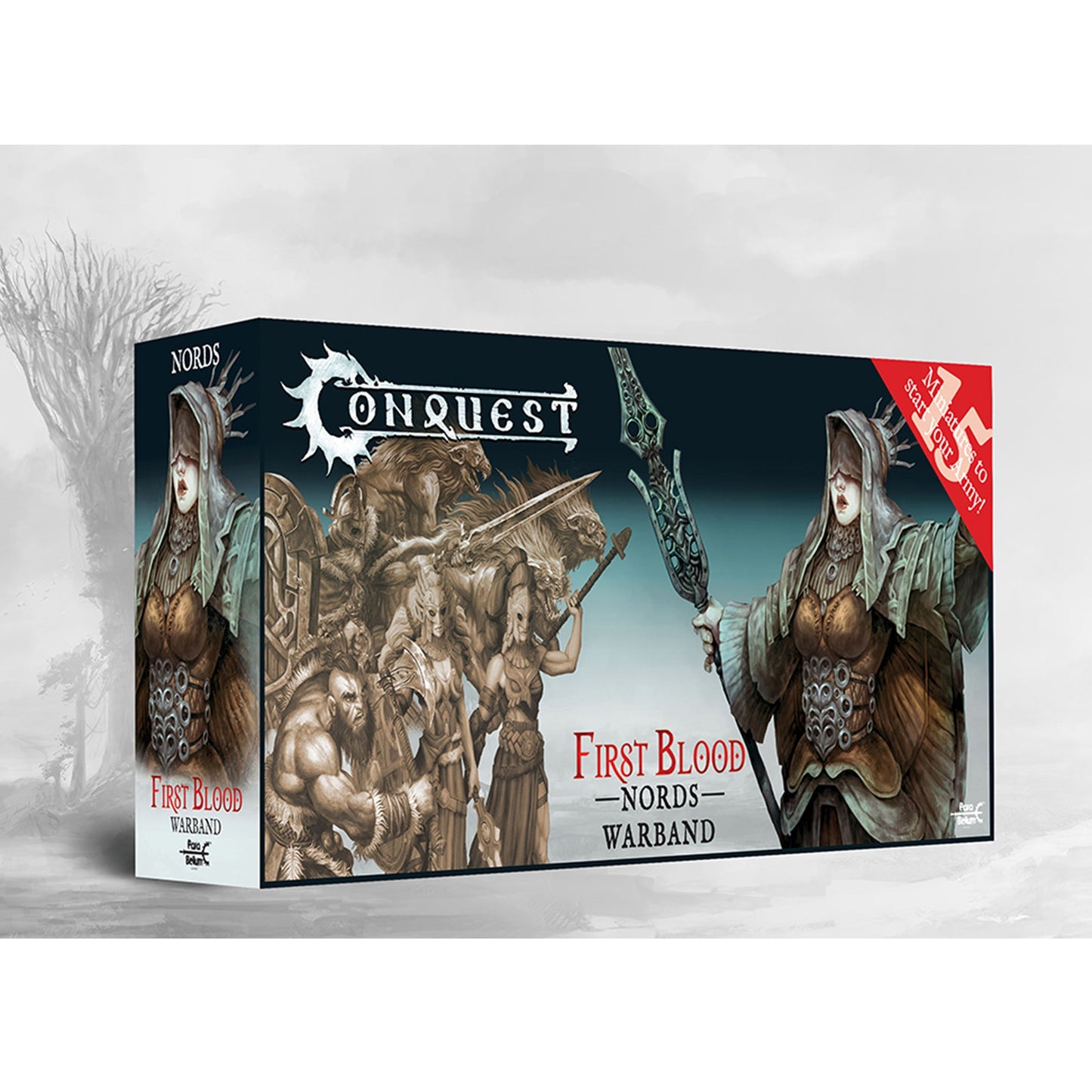 Conquest Miniatures Game - Nords: First Blood Warband | Mô Hình Chiến Thuật Warband Para Bellum