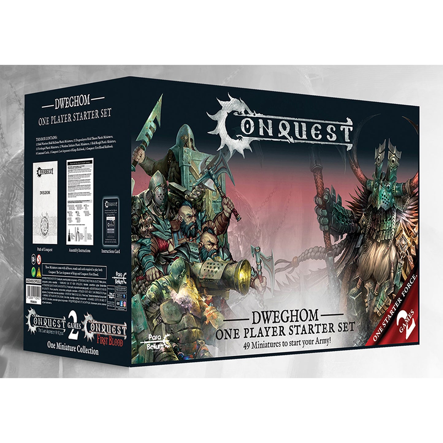 Conquest Miniatures Game - Dweghom: One Player Starter Set 2.0 - Bộ Khởi Đầu Trò Chơi Sa Bàn - Para Bellum