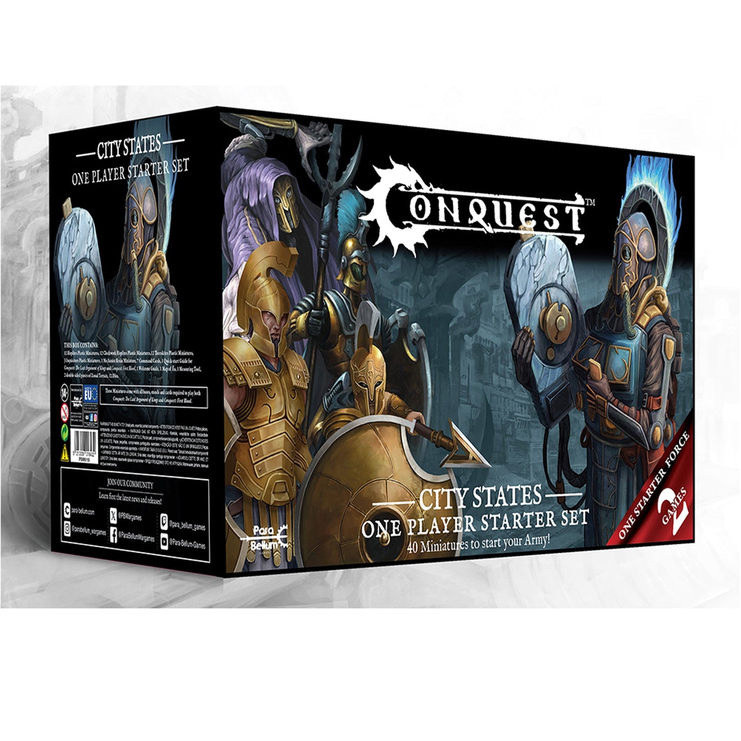 Conquest Miniatures - City States: Supercharged One Player Starter Set - Bộ Khởi Đầu Game Sa Bàn - Para Bellum