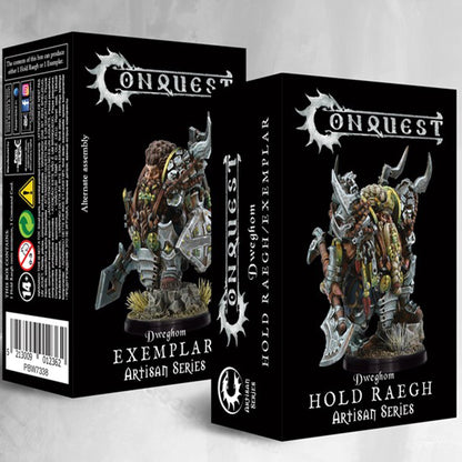 Conquest Miniatures Game - Dweghom: Artisan Series Exemplar Raegh - Mô Hình Miniature - Para Bellum