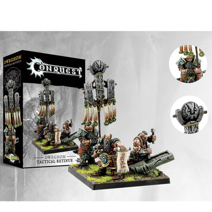 Conquest Miniatures Game - Dweghom: Tactical Retinue - Mô hình Miniature bổ trợ - Para Bellum
