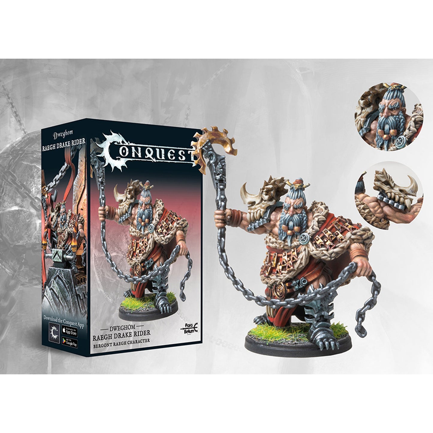 Conquest - Dweghom: Raegh Drake Rider - Mô hình chiến thuật sa bàn - Para Bellum