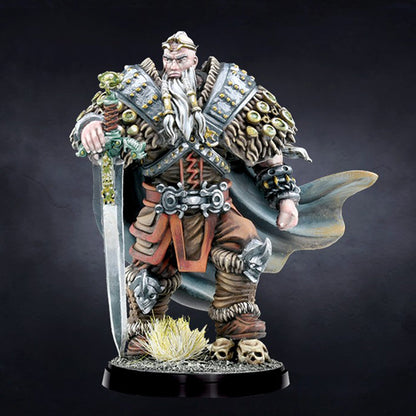 Conquest Miniatures Game - Nords: Konungyr (Nords King) Mô Hình Chiến Thuật Para Bellum