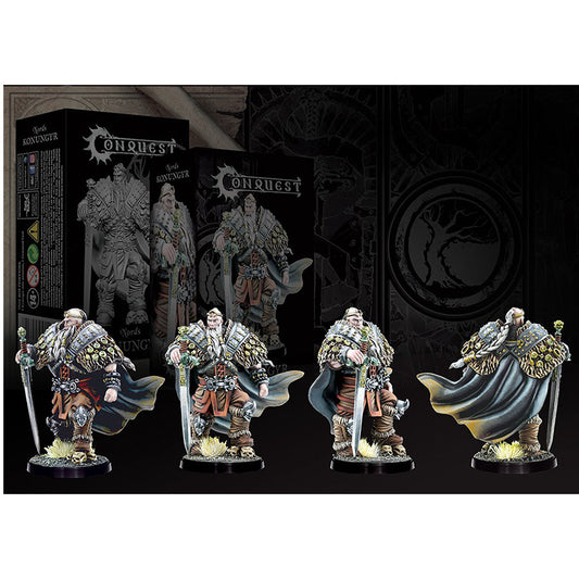 Conquest Miniatures Game - Nords: Konungyr (Nords King) Mô Hình Chiến Thuật Para Bellum