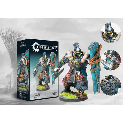 Conquest Miniatures Game - Nords: Thegn (Officer) - Mô Hình Chiến Thuật Para Bellum
