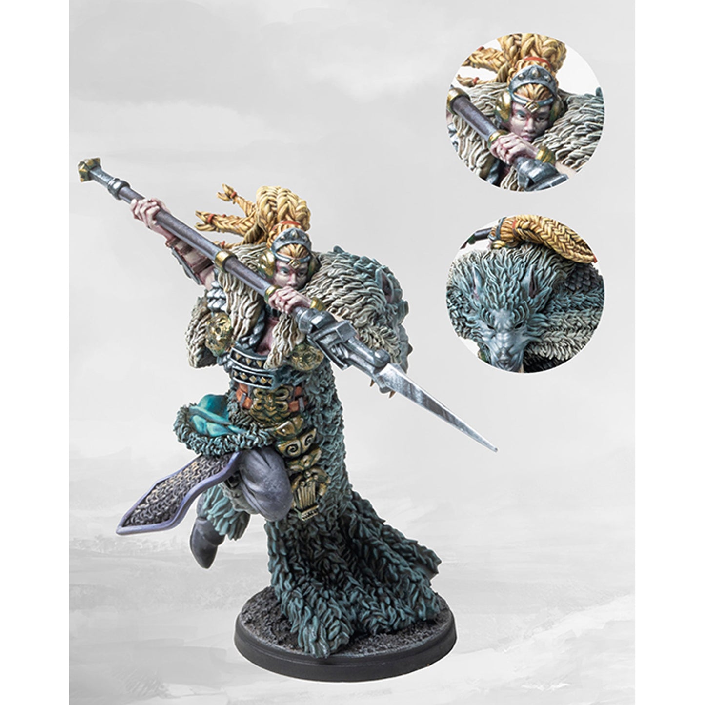 Conquest Miniatures Game - Nords: Artisan Series Female Jarl - Mô Hình Chiến Thuật Cao Cấp Para Bellum